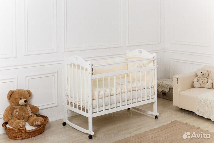 Кроватка качалка+колеса Incanto Sofi