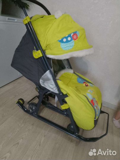 Детские санки коляска