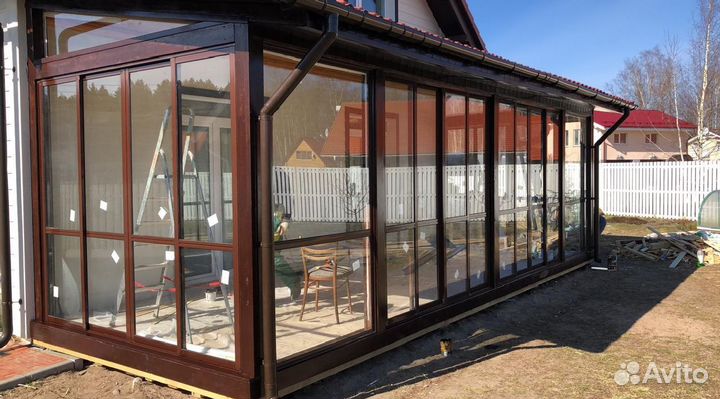 Безрамное остекление террас