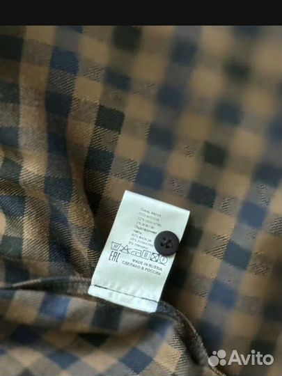 Рубашка в клетку оверсайз женская