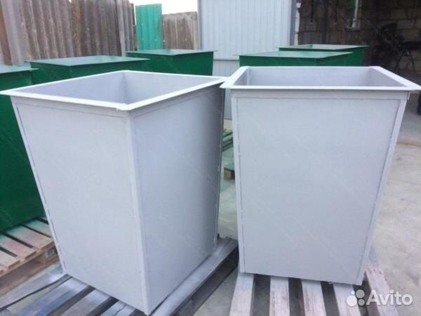 Мусорный бак металлический 0,75м3 Арт 3612