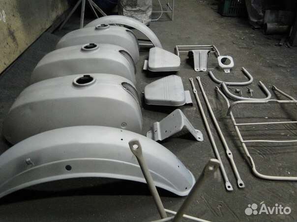 Пескоструйная обработка дисков, авто-мото деталей