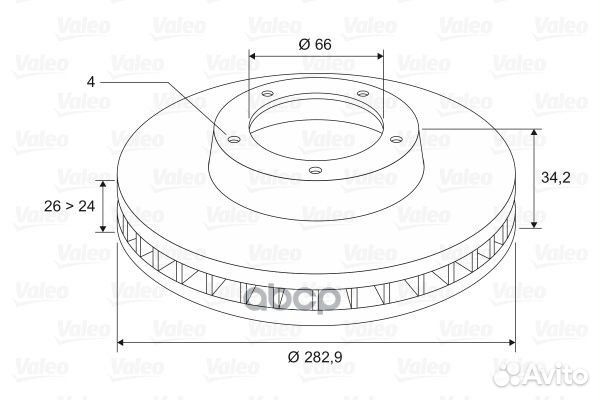Диск тормозной citroen berlingo +ESP/C5/C4/peug