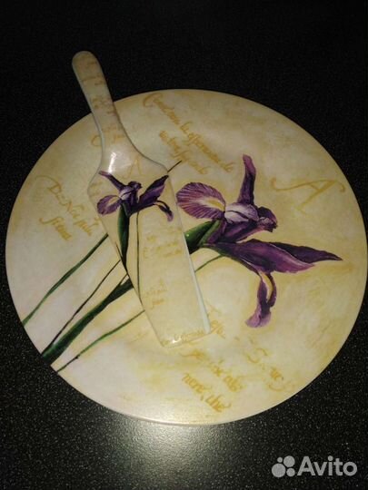 Набор для торта, блюдо, бокалы, блюдца, кружка