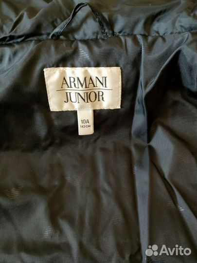 Куртка/Пуховик Armani junior 9-11 лет оригинал