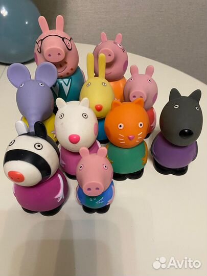 Резиновые игрушки Свинка Пеппа Животные Огонек
