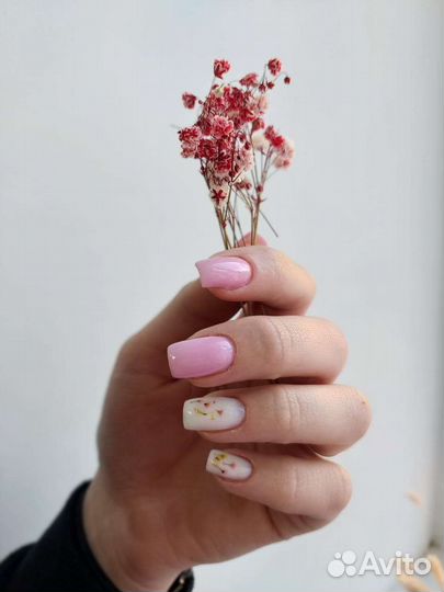 Комбинированый маникюр+ гель лак