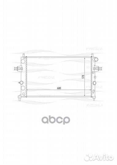 Радиатор системы охлаждения KK0160 free-Z