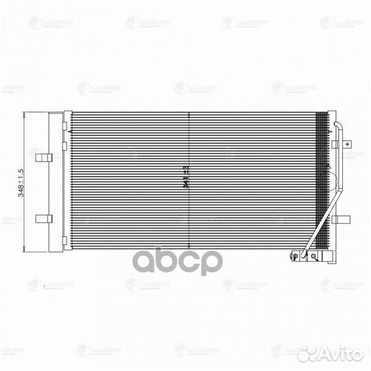 Радиатор кондиционера 656x341x16 audi Q3 11