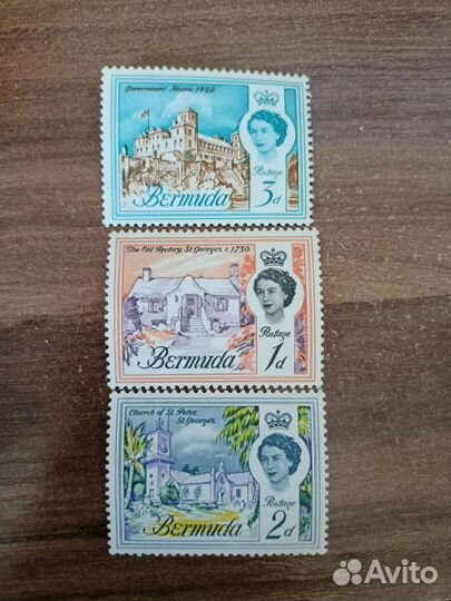 Британские колонии Бермуды 1962 г. Марки