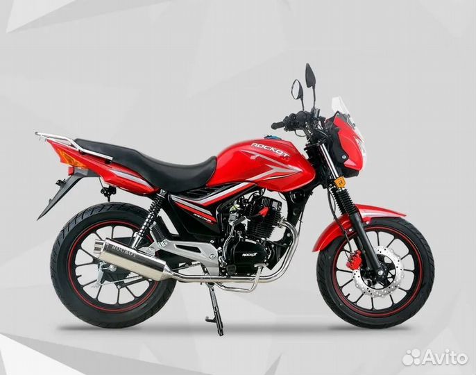 Мотоцикл дорожный rockot spectrum 150 (красный гля