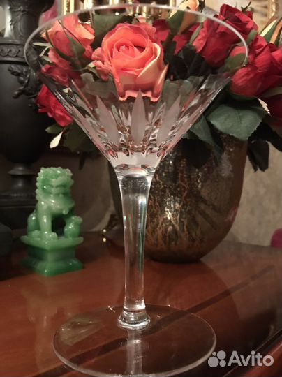 Хрустальный бокал для мартини винтаж