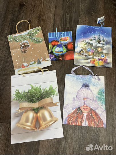 Пакеты подарочные много штук