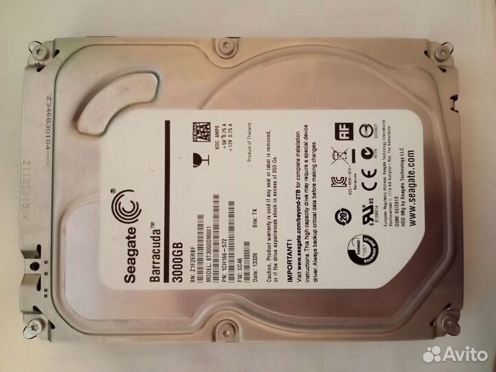 Жесткий диск Seagate HDD IDE SATA 3.5