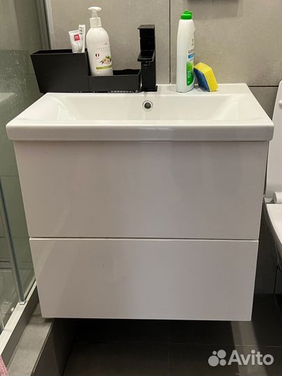 Тумба для ванной + раковина ampm