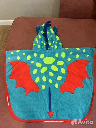 Полотенце пончо детское дракон