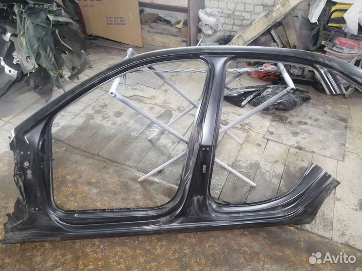 Порог левый со стойками audi A4 B9