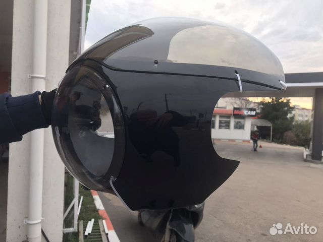 Мото стекло кастом комплект cafe raser