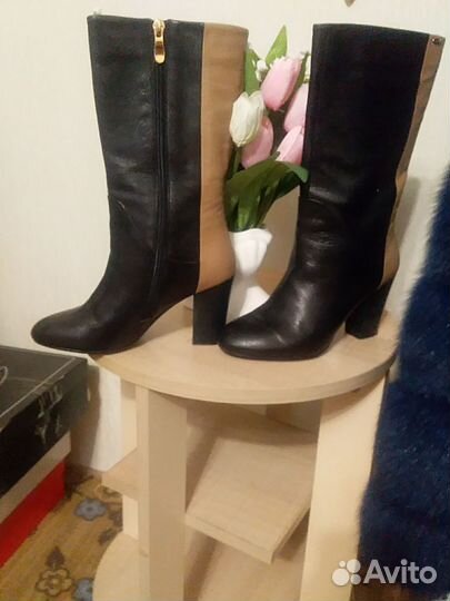 Сапожки нат.кожа