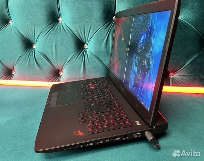 Игровой Asus ROG 17,3 i7 GTX FHD IPS SSD 16GB