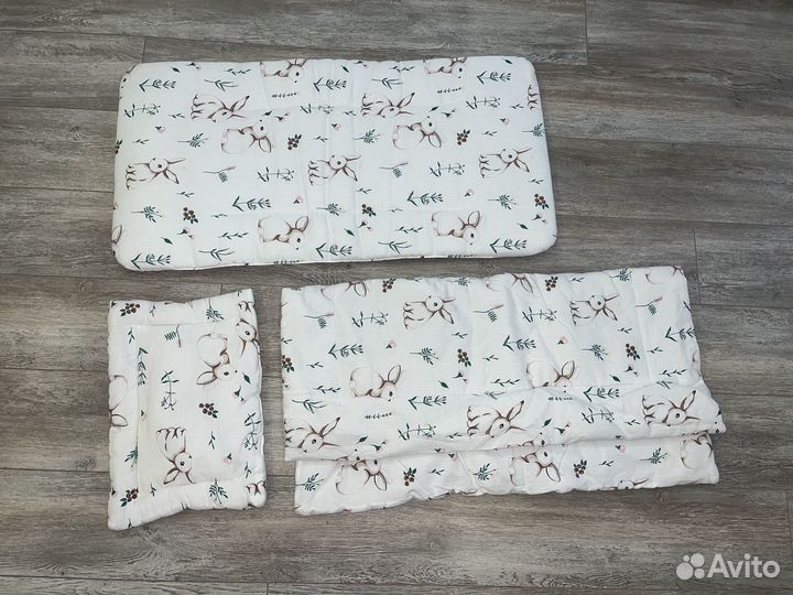 Япомогаю Комплект в коляску подушка матрас одеяло