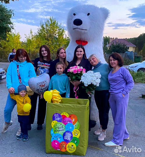 Поздравление от белого мишки. Медведь Умка