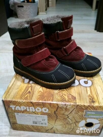 Ботинки зимние для девочки Tapiboo размер 27