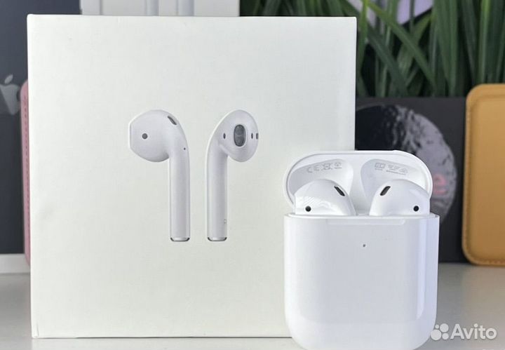 AirPods 2 Premium (Доставка до двери + Чехол)