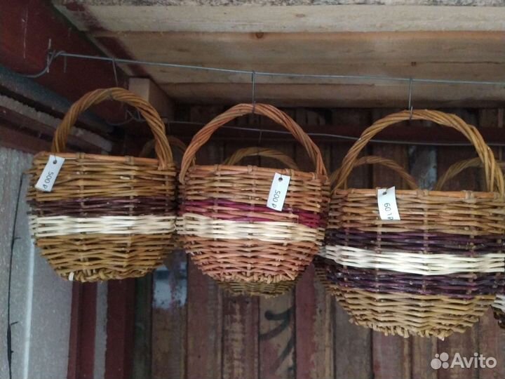 Корзина плетёная из ивы