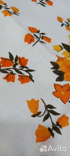 Скатерть льняная СССР новая