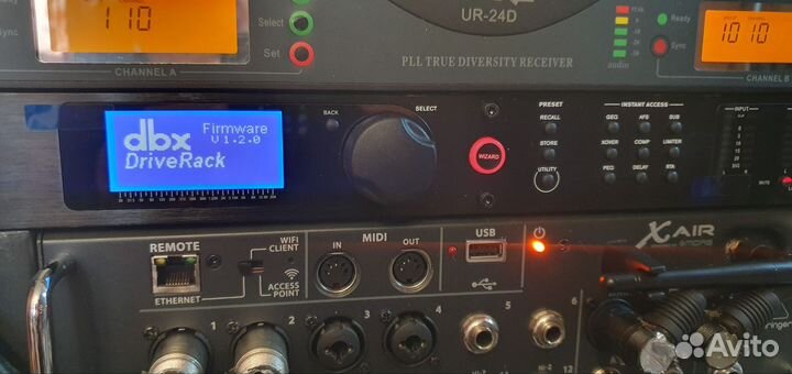 Behringer xr12 и dbx DriveRack PA2