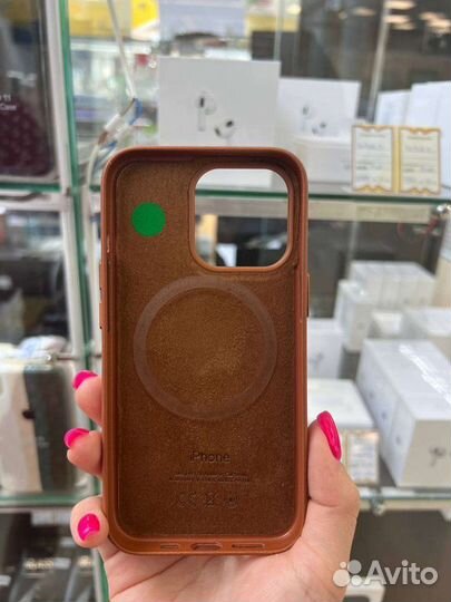 Чехол на iPhone 13 pro MagSafe кожа