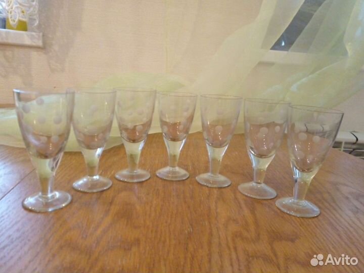 Хрустальные рюмки на ножке СССР