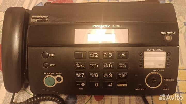 Телефон факс panasonic