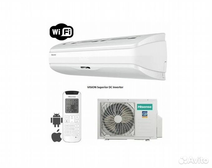 Кондиционеры Hisense on/off, inverter