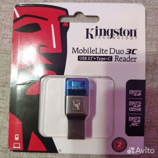 OTG кард-ридер Kingston MobileLite DUO 3C