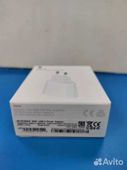 Оригинальный адаптер питания apple 20w USB-C