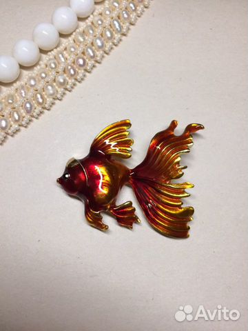 Брошь «Золотая рыбка»