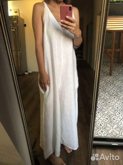 Комбинезон льняной