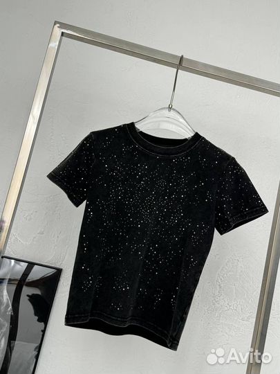 Футболка с камнями Alexander Wang