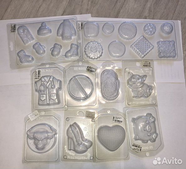 Формы для мыловарения силикон и пластик