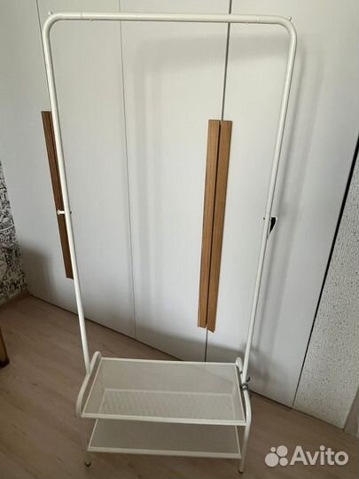 Вешалка для одежды напольная белая