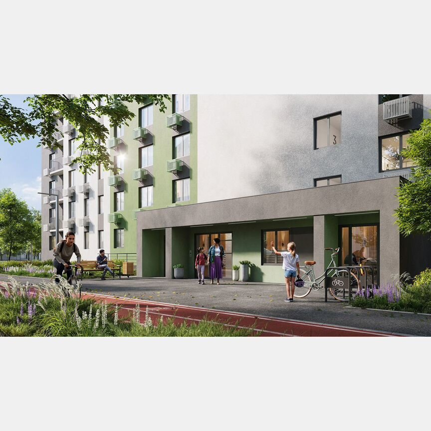 1-к. квартира, 32,3 м², 13/16 эт.