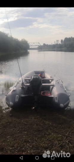 Лодка gladiator 380+mercury 20 EFI