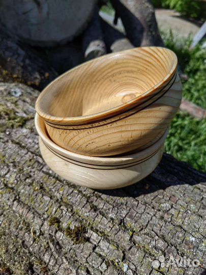 Тарелки, миски деревянные