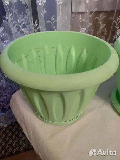 Горшок для цветов пластиковый