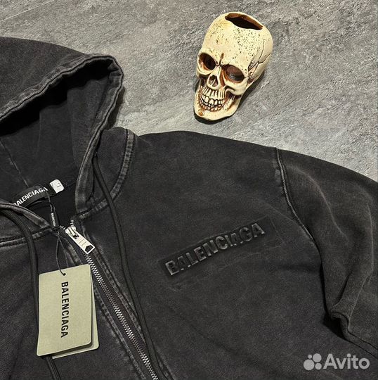 Худи Zip Balenciaga Варёнка Оверсайз (46-56)