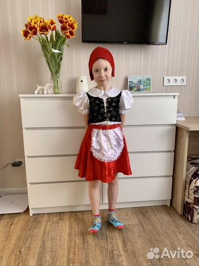 Костюм красной шапочки 122 размер