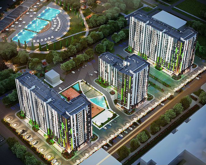 3-к. квартира, 61,4 м², 1/16 эт.