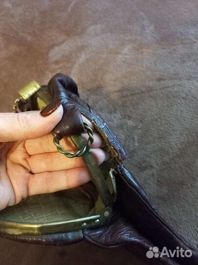 Сумка натуральная кожа винтаж